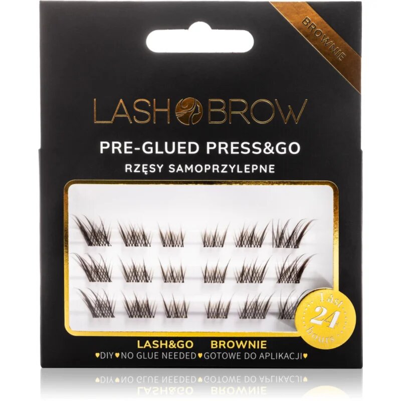 Lash Brow Press&Go Self-Adhesive Eyelashes samolepilne šopaste trepalnice Lashy Brownie 1 kos