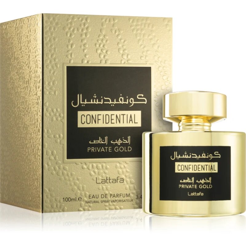 Lattafa Confidential Private Gold parfumska voda uniseks 100 ml