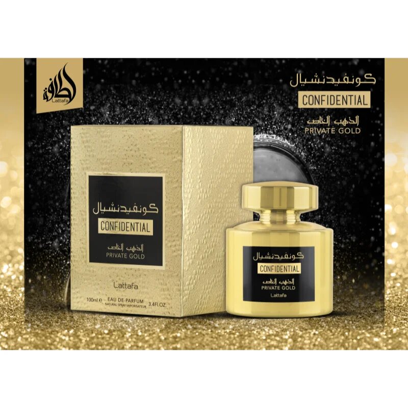 Lattafa Confidential Private Gold parfumska voda uniseks 100 ml