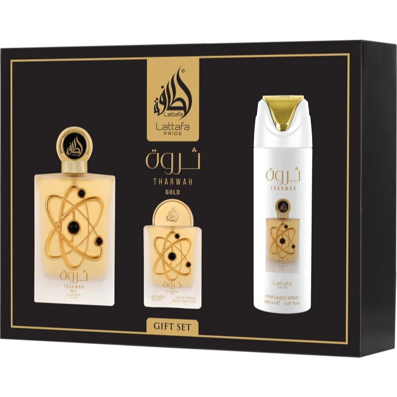 Lattafa Pride Tharwa Gold darilni set uniseks 1 kos