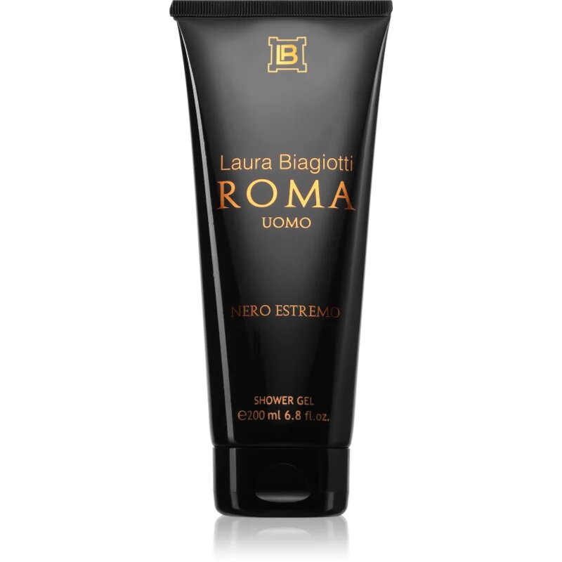 Laura Biagiotti Roma Uomo Nero Estremo gel za prhanje za moške 200 ml