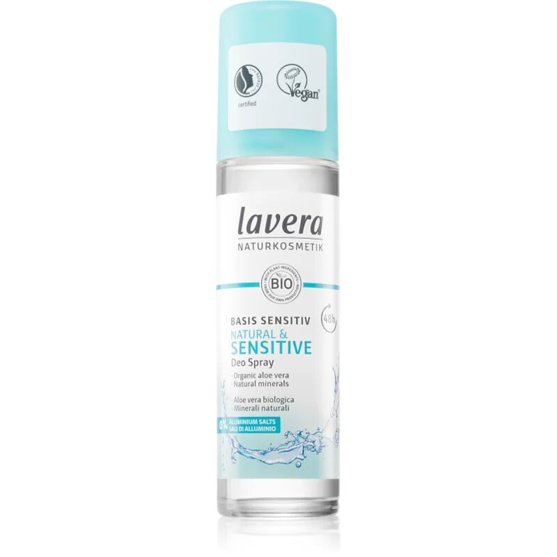 Lavera Basis Sensitiv deodorant v razpršilu 48 ur 75 ml