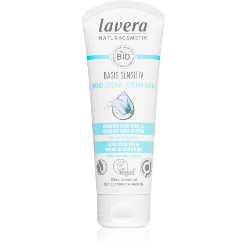 Lavera Basis Sensitiv krema za roke z aloe vero 75 ml