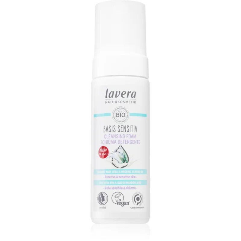 Lavera Basis Sensitiv nežna čistilna pena za občutljivo kožo 150 ml