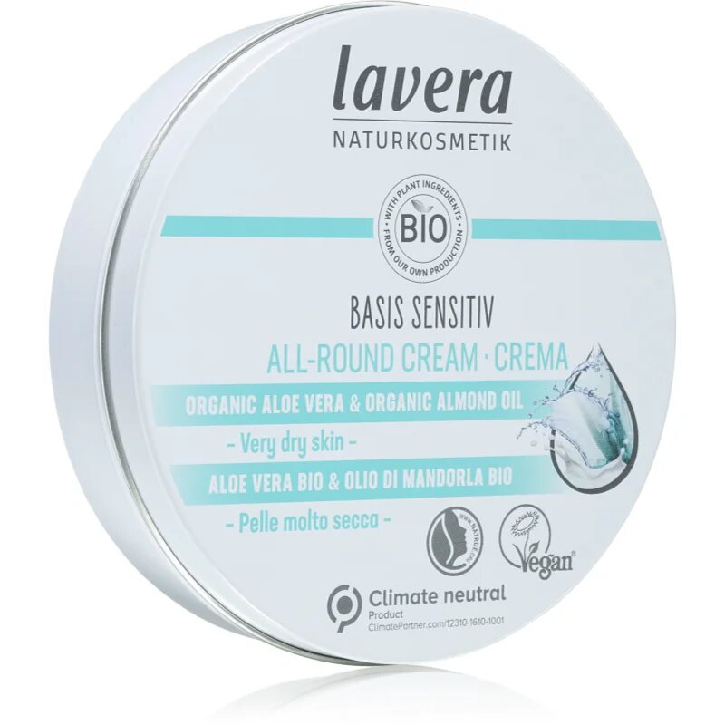 Lavera Basis Sensitiv univerzalna krema za zelo suho kožo 150 ml