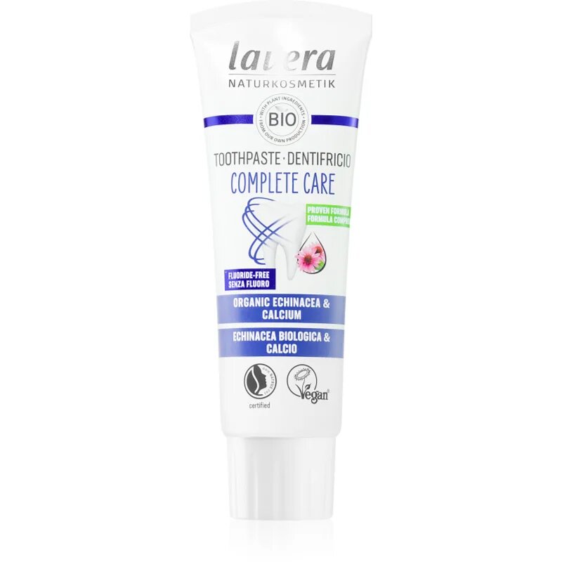 Lavera Complete Care krepilna zobna pasta brez fluorida 75 ml