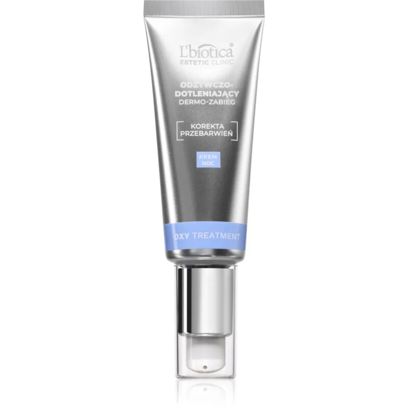 L’biotica Estetic Clinic Oxy Treatment obnovitvena in oksigenacijska nočna nega za osvetlitev kože 35 ml