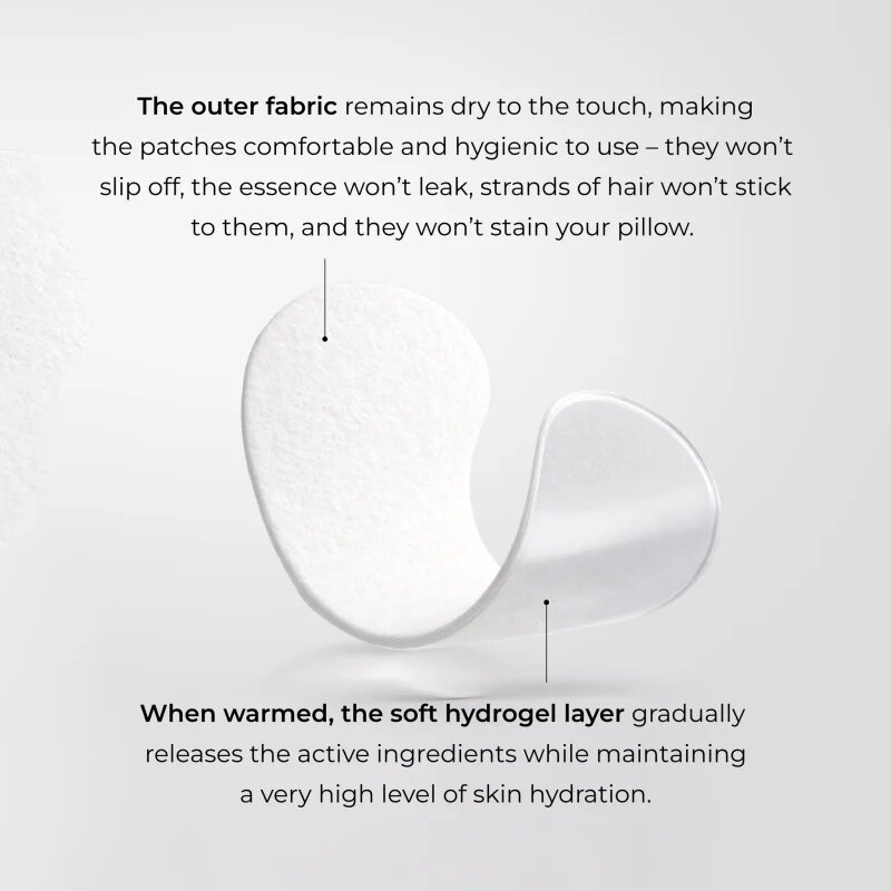 L’biotica Eye Patches Rejuvenating gladilna maska za predel okoli oči s polžjim ekstraktom 1 kos