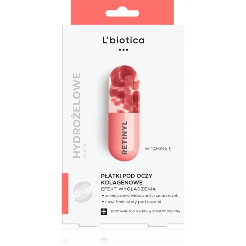 L’biotica Masks kolagen maska za predel okoli oči proti gubam 6 kos