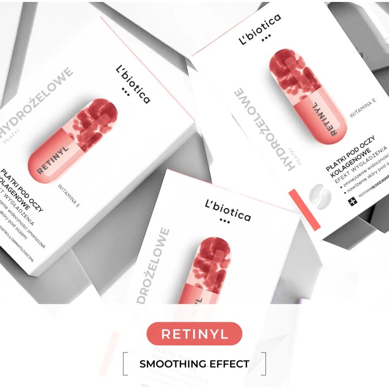 L’biotica Masks kolagen maska za predel okoli oči proti gubam 6 kos