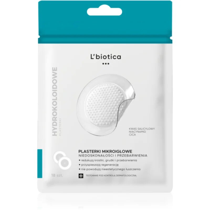 L’biotica Microneedle Patches obliži za problematično kožo 18 kos