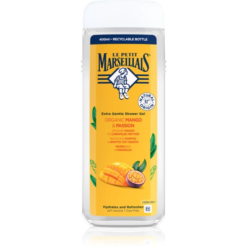 Le Petit Marseillais Mango BIO & Passion Fruit nežni gel za prhanje 400 ml