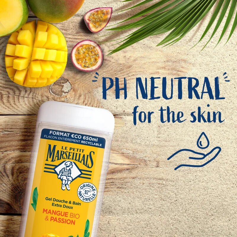 Le Petit Marseillais Mango BIO & Passion Fruit nežni gel za prhanje 400 ml