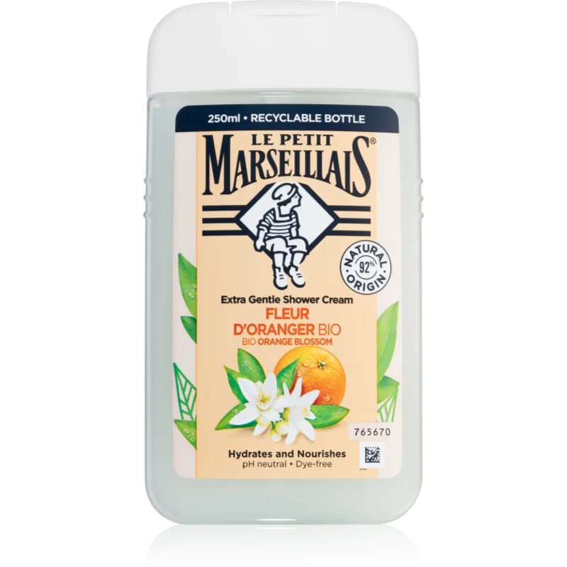 Le Petit Marseillais Organic Orange Blossom kremasti gel za prhanje 250 ml