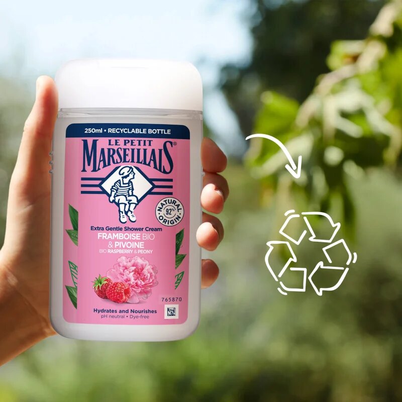 Le Petit Marseillais Raspberry BIO & Peony kremasti gel za prhanje 250 ml