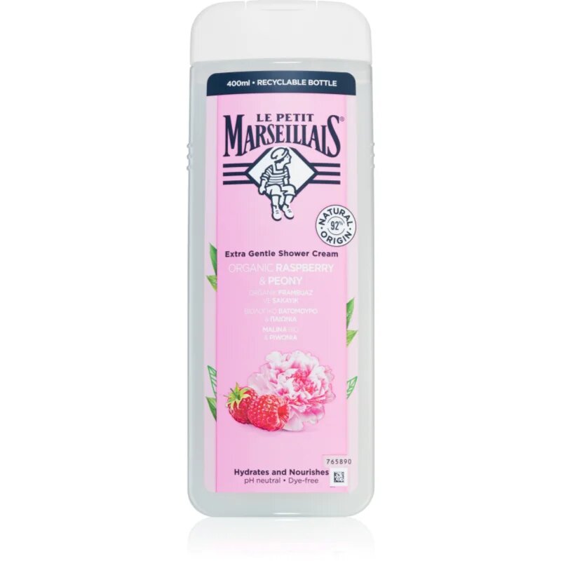Le Petit Marseillais Raspberry BIO & Peony kremasti gel za prhanje 400 ml