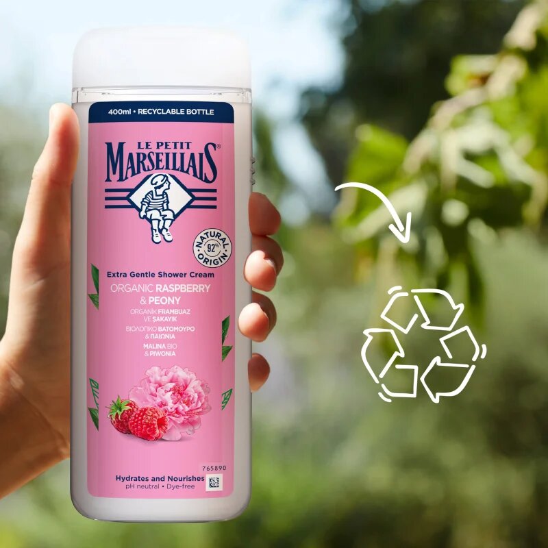Le Petit Marseillais Raspberry BIO & Peony kremasti gel za prhanje 400 ml