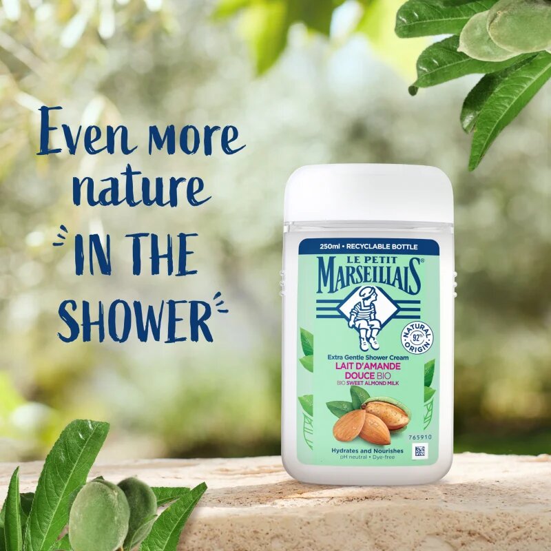 Le Petit Marseillais Sweet Almond Milk BIO kremasti gel za prhanje 250 ml