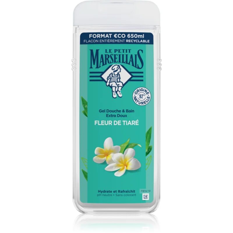 Le Petit Marseillais Tiaré Flower nežni gel za prhanje 650 ml