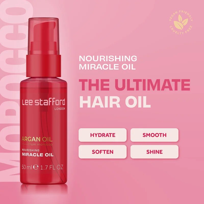 Lee Stafford Argan Oil Nourishing Miracle Oil hranilno olje za lase 50 ml