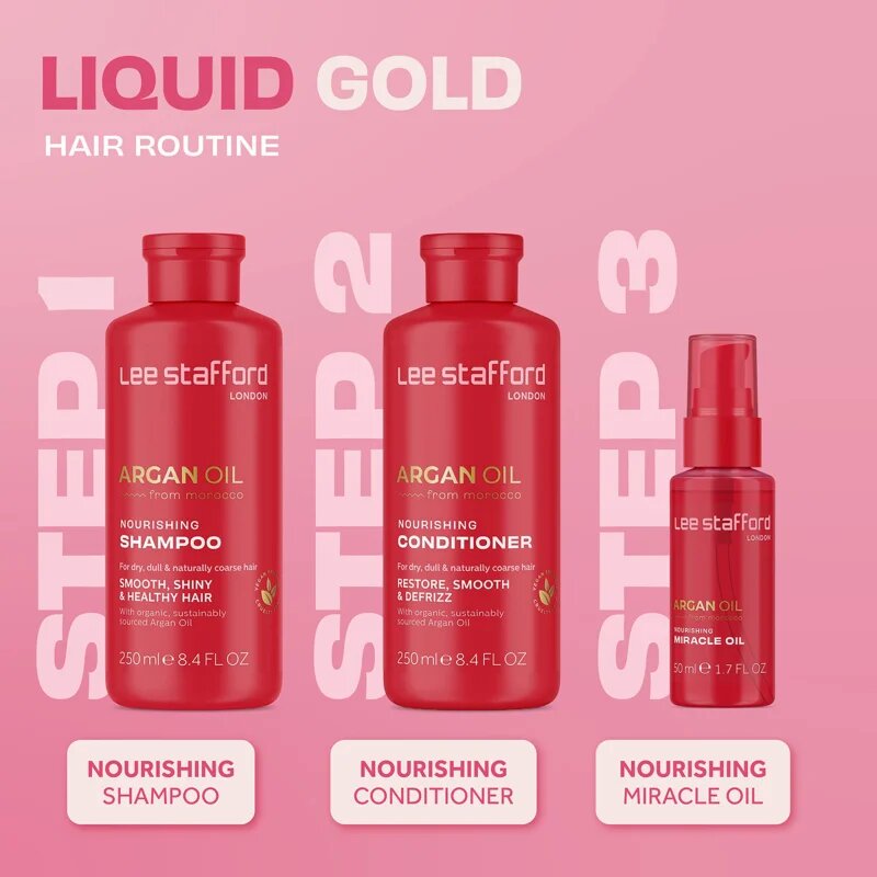 Lee Stafford Argan Oil Nourishing Miracle Oil hranilno olje za lase 50 ml