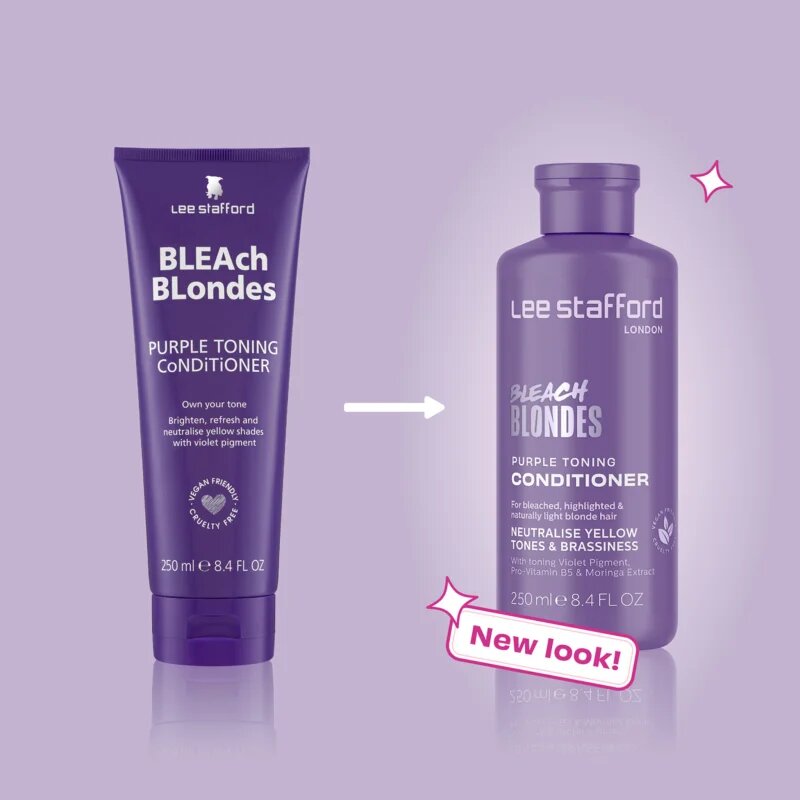 Lee Stafford Bleach Blondes Toning Conditioner balzam za toniranje za blond lase in lase s prameni 250 ml