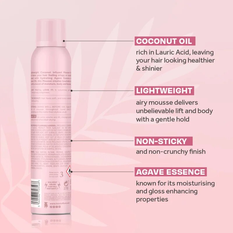 Lee Stafford CoCo LoCo Agave luksuzna pena za volumen za fine in tanke lase 200 ml
