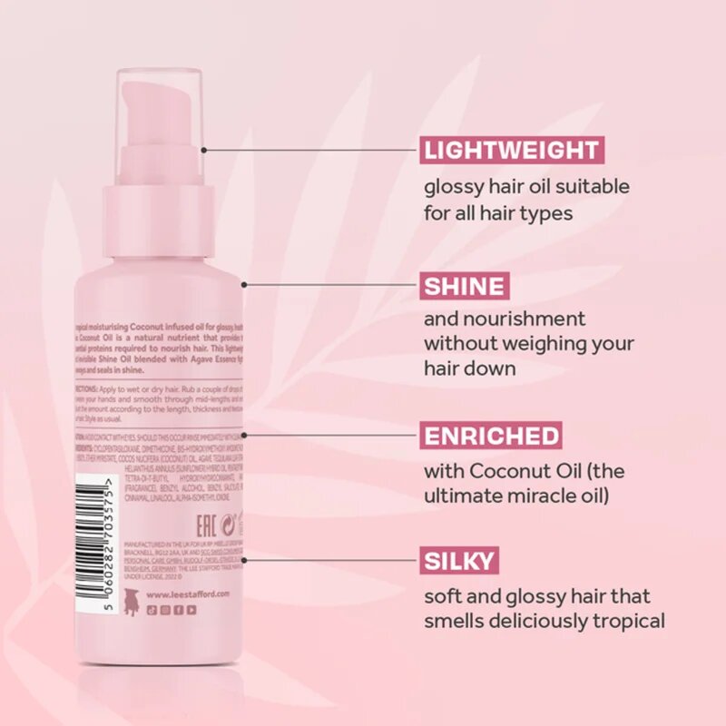 Lee Stafford CoCo LoCo Agave negovalno olje za sijaj in mehkobo las 75 ml