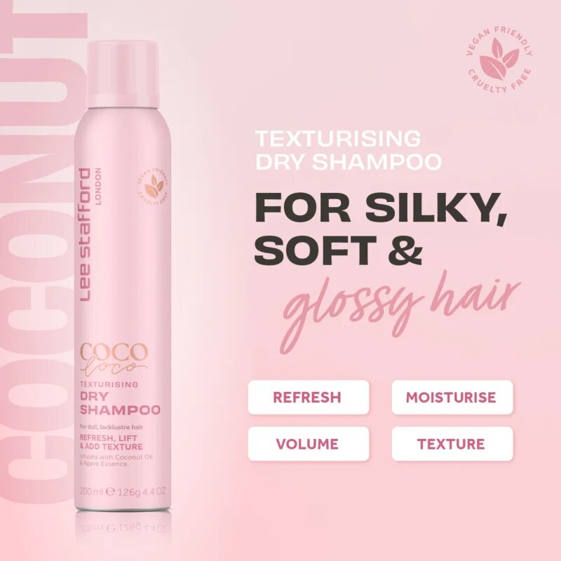 Lee Stafford CoCo LoCo Agave suhi šampon za strukturo las za vse tipe las 200 ml