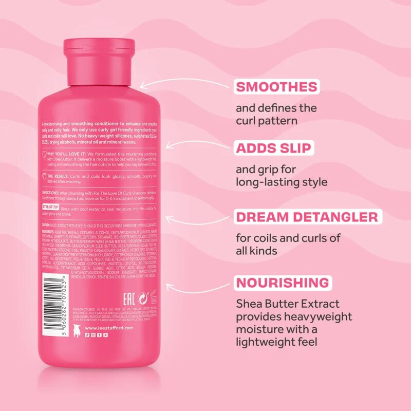 Lee Stafford For The Love Of Curls Conditioner balzam za podporo naravnih valov 250 ml