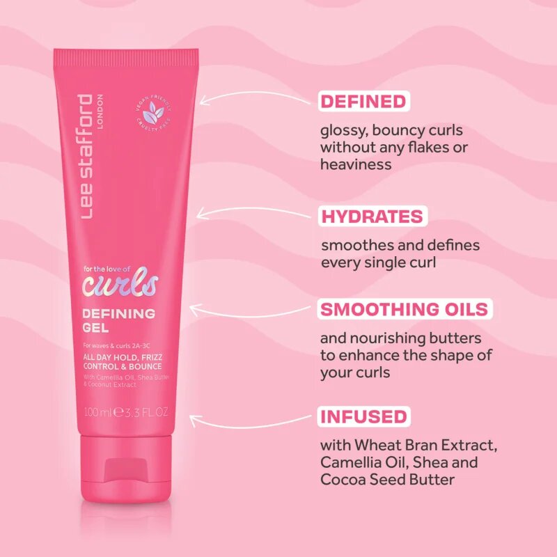 Lee Stafford For The Love Of Curls Defining Gel gel za lase za obliko 100 ml
