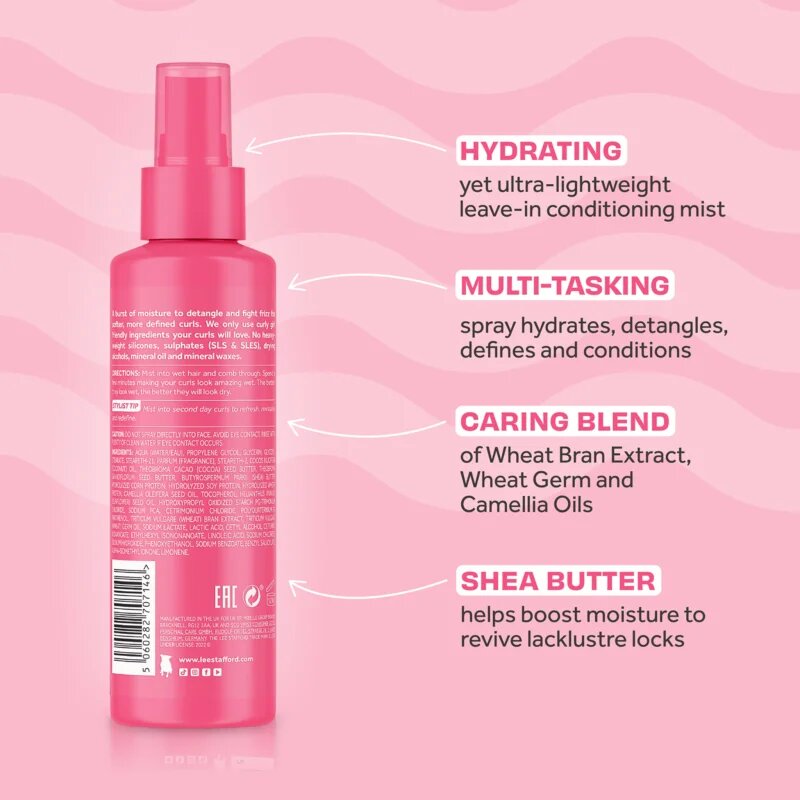 Lee Stafford For The Love Of Curls Leave In Conditioning Moisture Mist balzam brez spiranja v pršilu za kodraste lase 150 ml