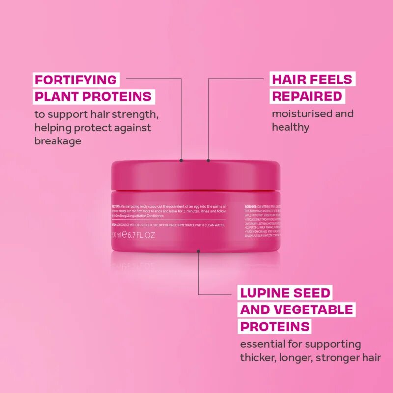 Lee Stafford Grow Strong & Long Activation Treatment Mask maska za lase za lomljive lase 200 ml