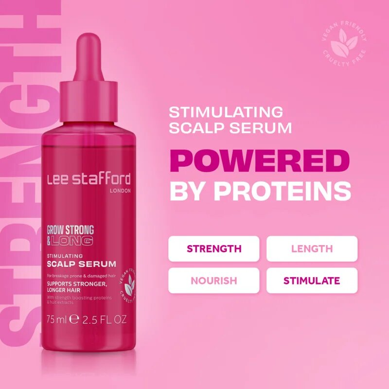 Lee Stafford Grow Strong & Long Stimulating Scalp Serum krepilni serum za pospeševanje rasti las 75 ml