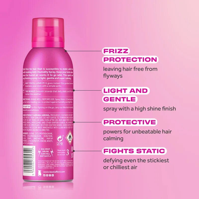 Lee Stafford Styling Dehumidifier Anti-Frizz Spray pršilo za lase proti krepastim lasem 200 ml
