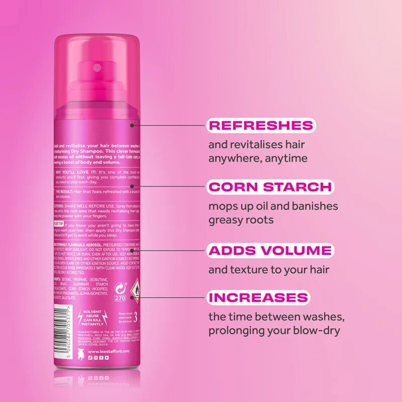 Lee Stafford Styling Original Dry Shampoo suhi šampon za absorbcijo odvečnega sebuma in za osvežitev las 200 ml