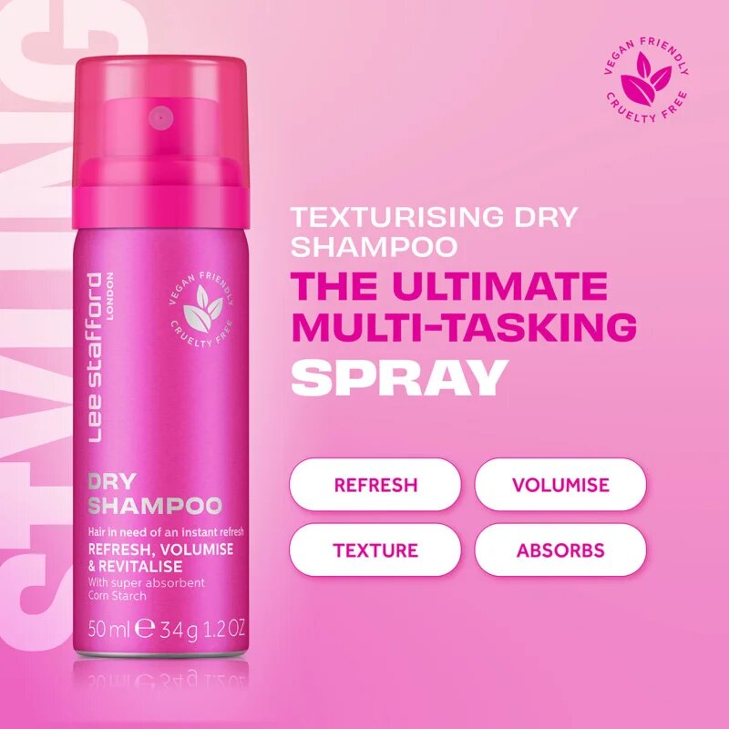 Lee Stafford Styling Original Dry Shampoo suhi šampon za absorbcijo odvečnega sebuma in za osvežitev las 50 ml