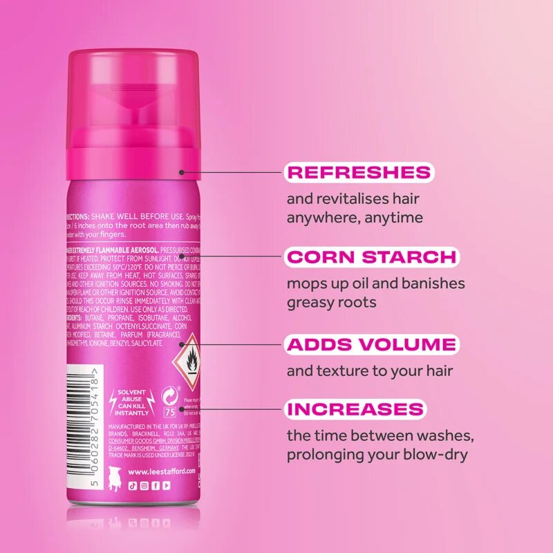Lee Stafford Styling Original Dry Shampoo suhi šampon za absorbcijo odvečnega sebuma in za osvežitev las 50 ml