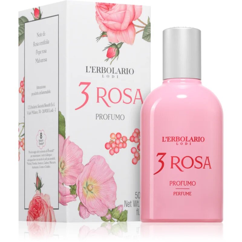 L'ERBOLARIO 3 Rosa parfumska voda za ženske 50 ml