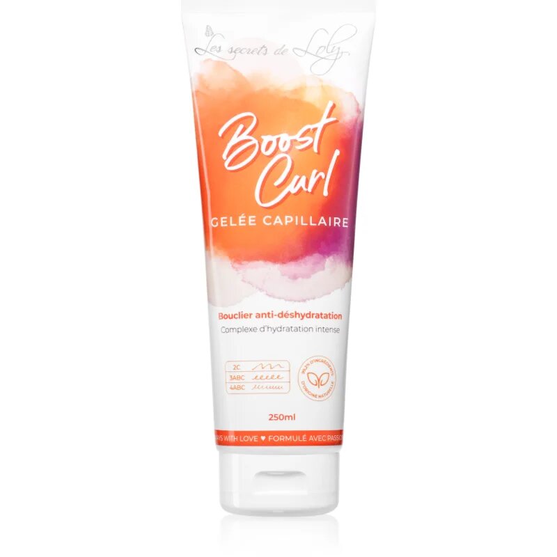 Les Secrets De Loly Boost Curl stiling gel z vlažilnim učinkom 250 ml