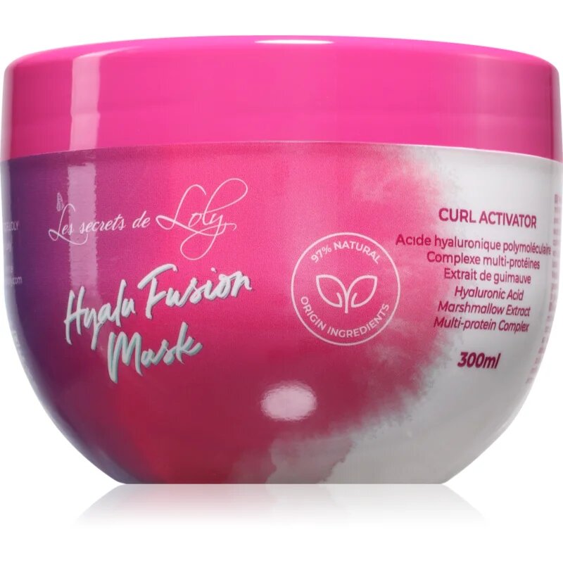 Les Secrets De Loly Hyalu Fusion Mask maska za lase za aktivacijo kodrčkov 300 ml
