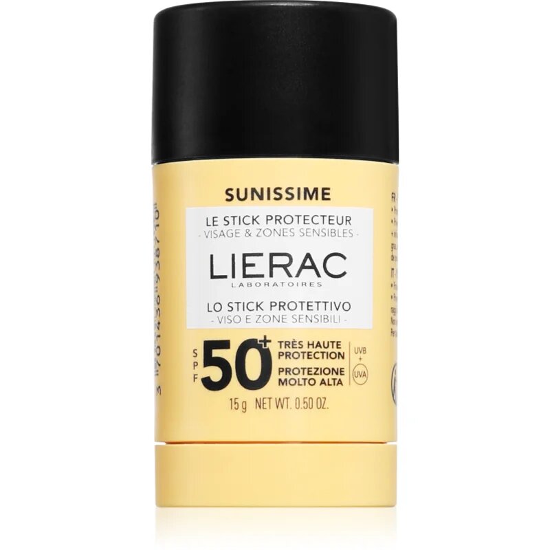 Lierac Sunissime The Protective Sun Stick SPF 50+ zaščitna krema v paličici SPF 50+ 15 ml