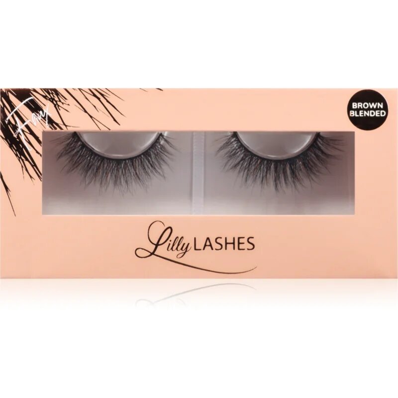 Lilly Lashes Everyday Faux Mink Brown Blended umetne trepalnice vrsta Undressed 1 par