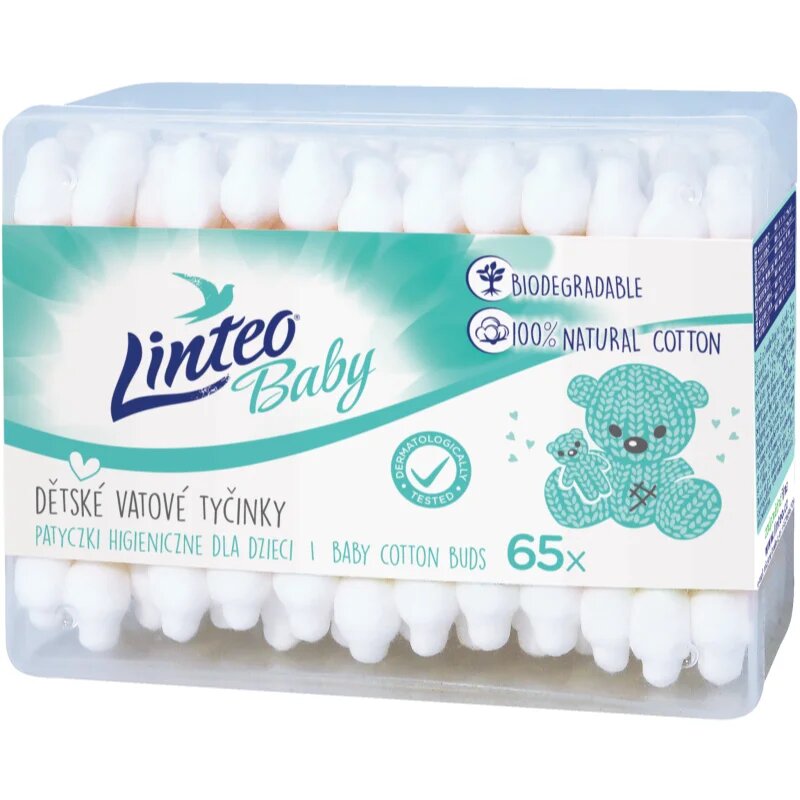 Linteo Baby vatne paličice za otroke 65 kos
