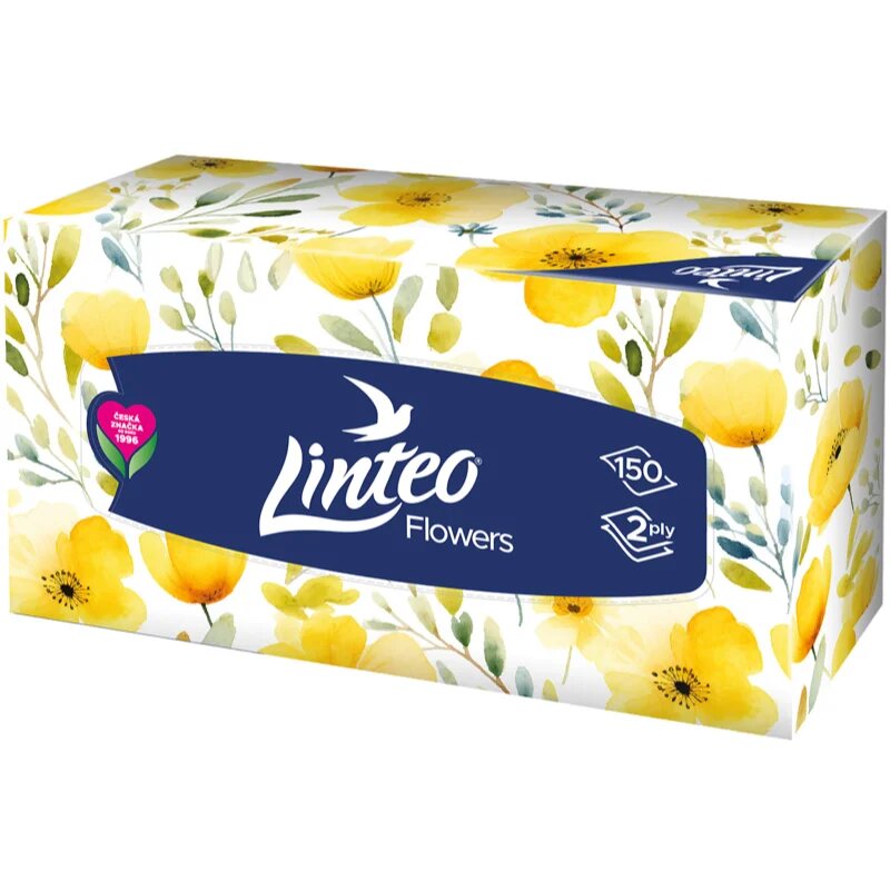 Linteo Paper Tissues Two-ply Paper 150 pcs per box papirnati robčki 150 kos