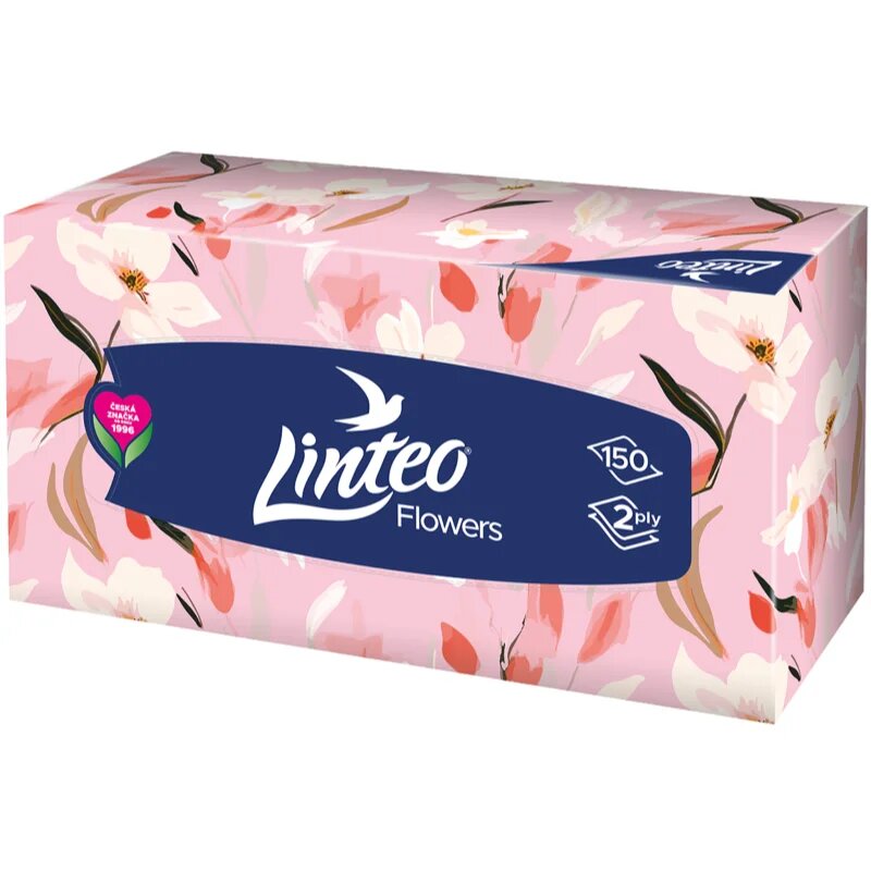 Linteo Paper Tissues Two-ply Paper 150 pcs per box papirnati robčki 150 kos