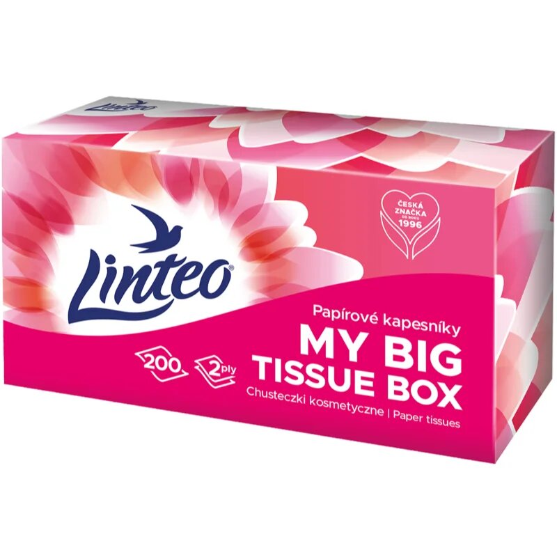 Linteo Paper Tissues Two-ply Paper 200 pcs per box papirnati robčki 200 kos