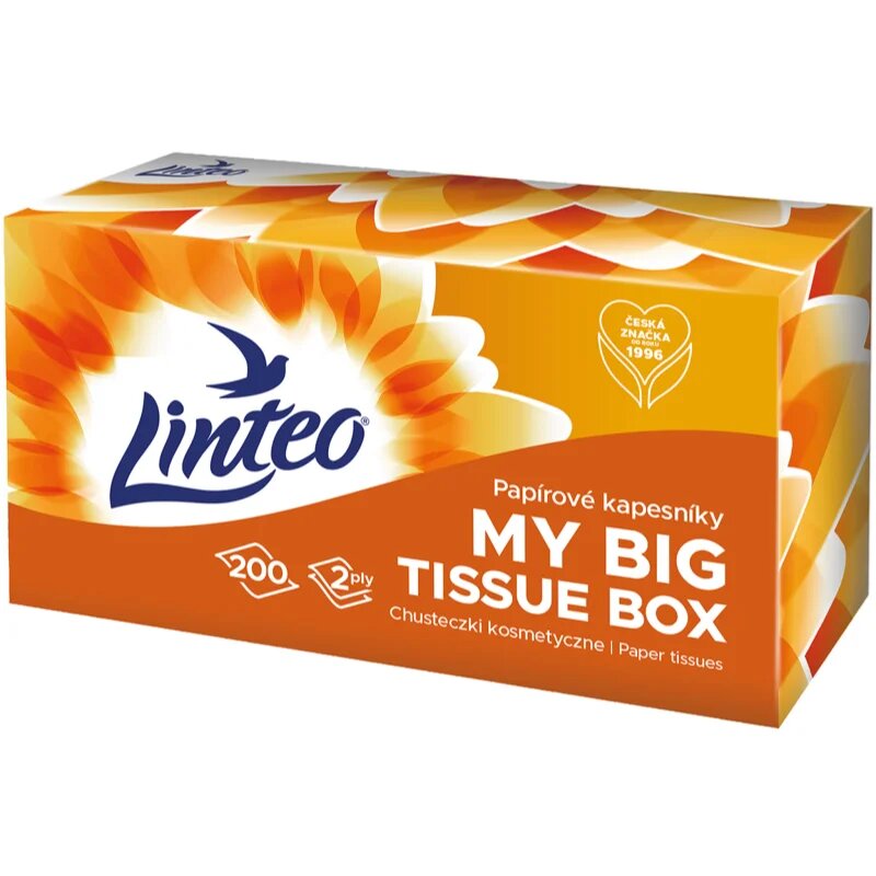 Linteo Paper Tissues Two-ply Paper 200 pcs per box papirnati robčki 200 kos