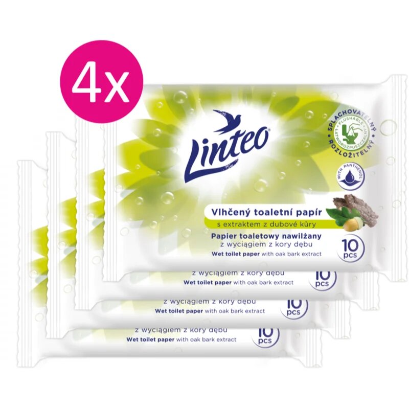 Linteo Wet Toilet Paper vlažilni toaletni papir 10x4 kos
