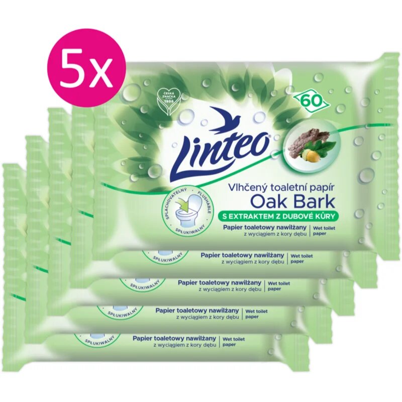 Linteo Wet Toilet Paper vlažilni toaletni papir 60x5 kos